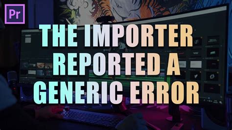 Hi, My project has all of a suddent begun to encounter the issue with &39;the importer reported a generic error&39; after I did the autoupdate to Premiere Pro 2024. . Importer reported a generic error premiere